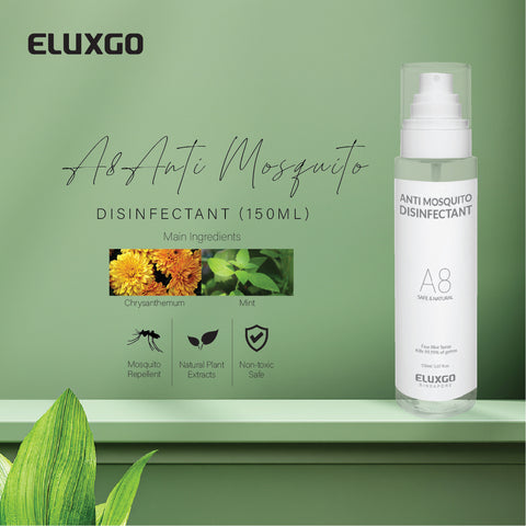 Eluxgo-A8-Anti-Mosquito-Disinfectant-150ml-Fine Mist Spray-Insect Repellent