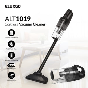Eluxgo-ALT1019-Cordless-Vacuum Cleaner-with-USB Charger-lightweight-silent-anti dust-mite-stainless steel-filter