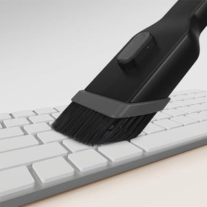 Vacuum cleaner-angled brush-cleans-uneven-surfaces