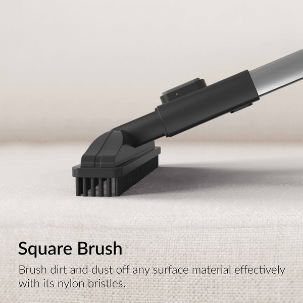 Brush dirt and dust off any surface material effectively with its nylon bristles